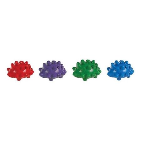 CHOMPERS Chompers PlR25M Assorted Colors Tail Waggers Rubber Hedgehog Squeakers Dog Toy 8394546